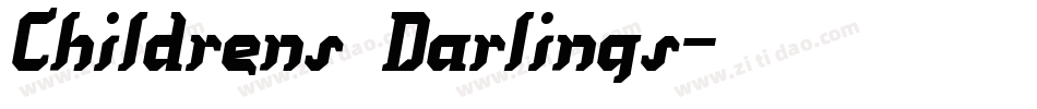 Childrens Darlings字体转换